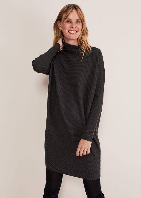 Jocelin Roll Neck Knit Dress
