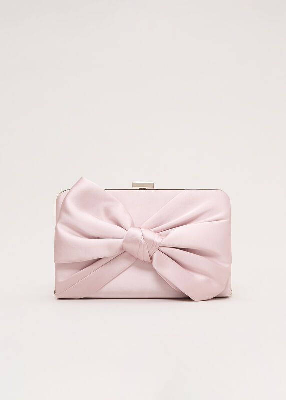 Satin Knot Clutch
