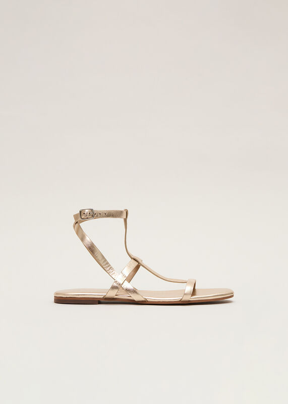 Strappy Flat Sandals.