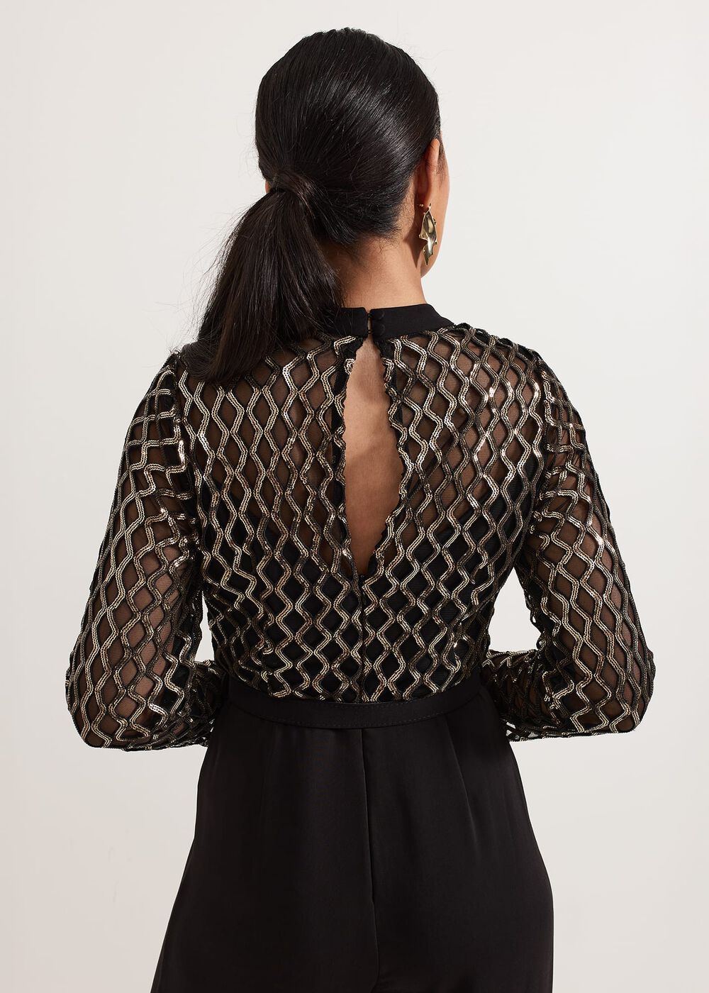 ${product-id}-Petite Amelia Sequin Bodice Jumpsuit-Black/Multi-${view-type}