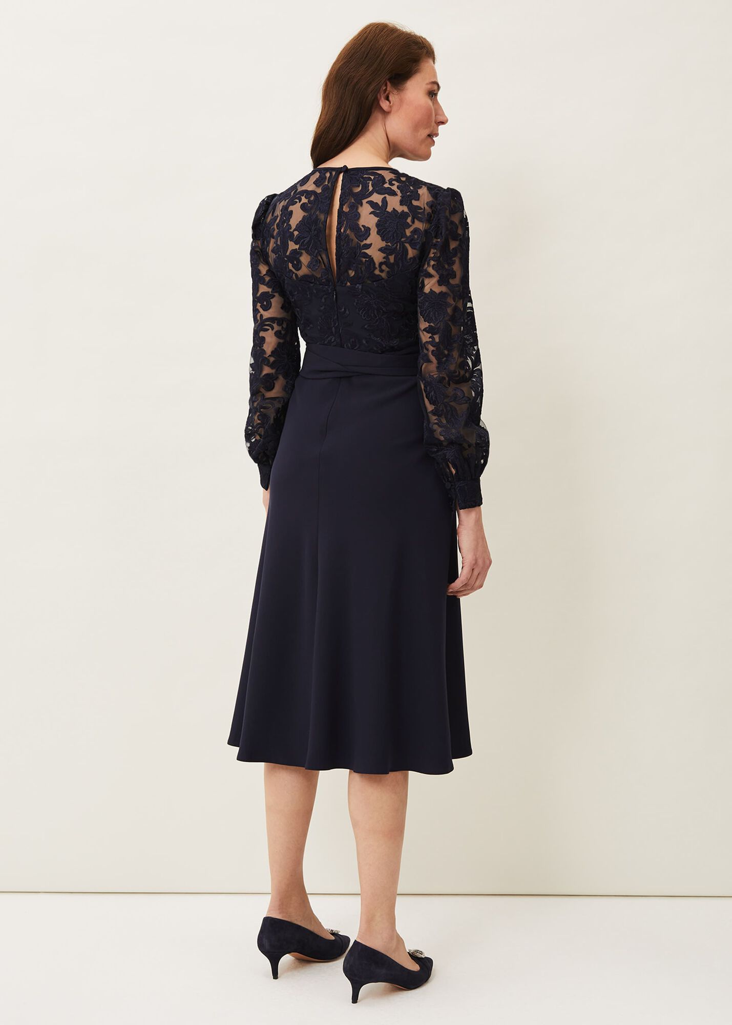 phase eight black lace dress