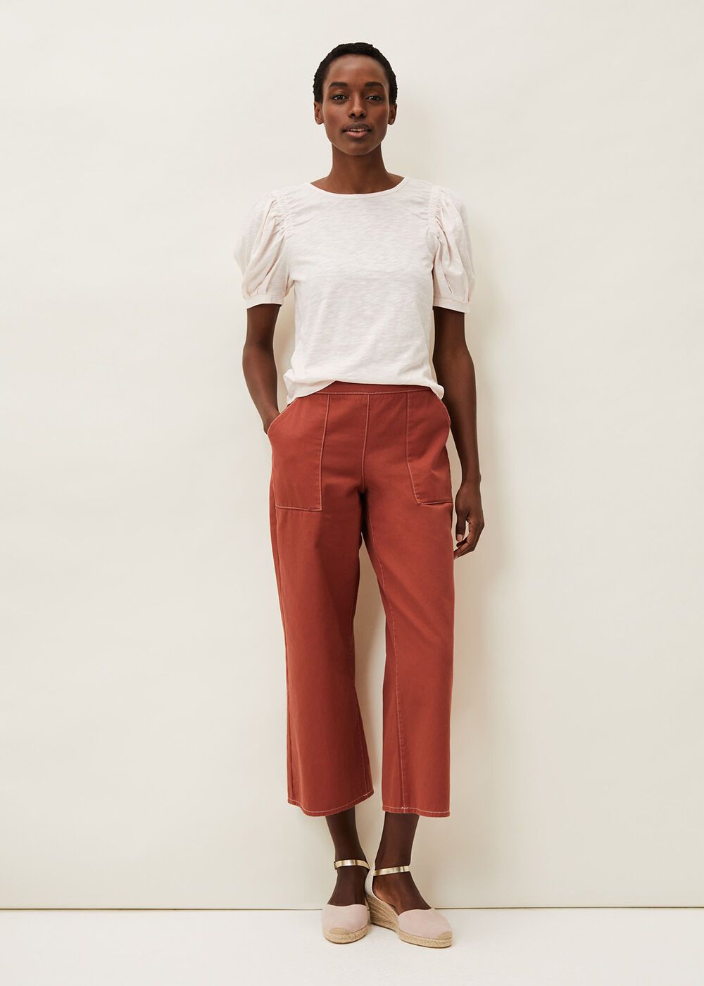 Kelly Ruched Puff Sleeve Top