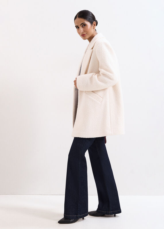Malin Cream Wool Coat