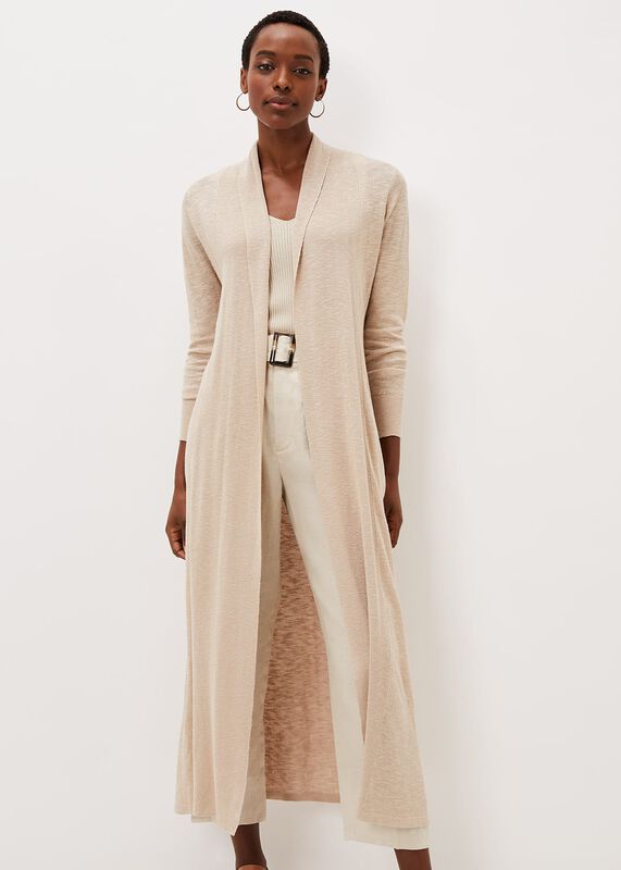 Winnie Linen Longline Cardigan