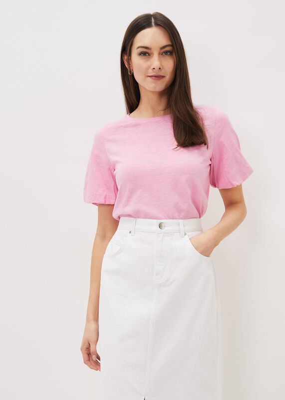 Elspeth Cotton Puff Sleeve Top
