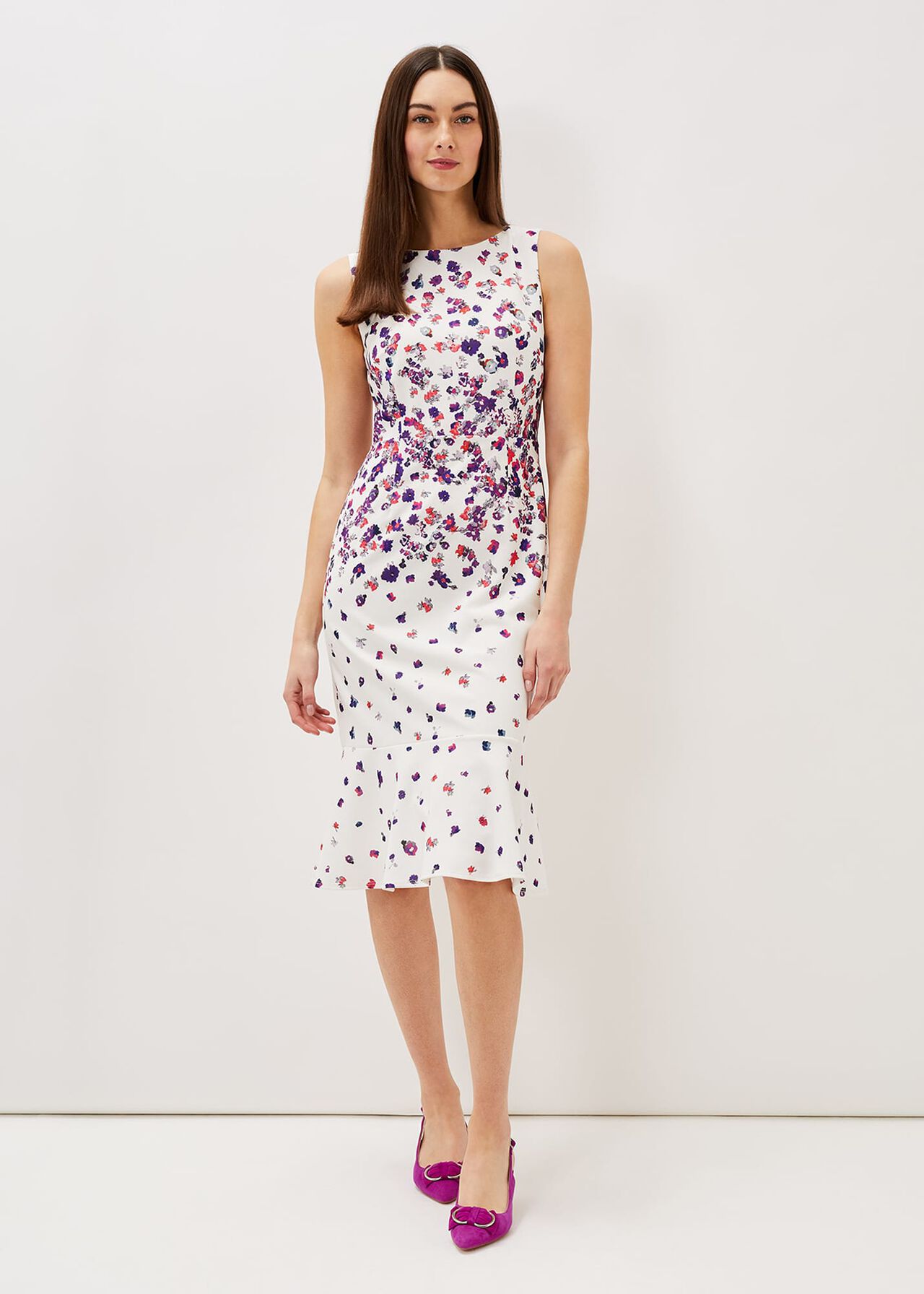Dahlia Ditsy Floral Fitted Dress