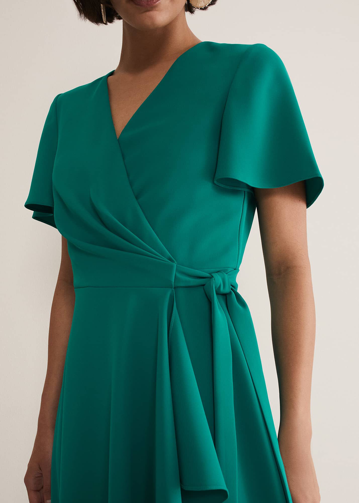 Julissa Ruffle Wrap Midi Dress Phase Eight ROW