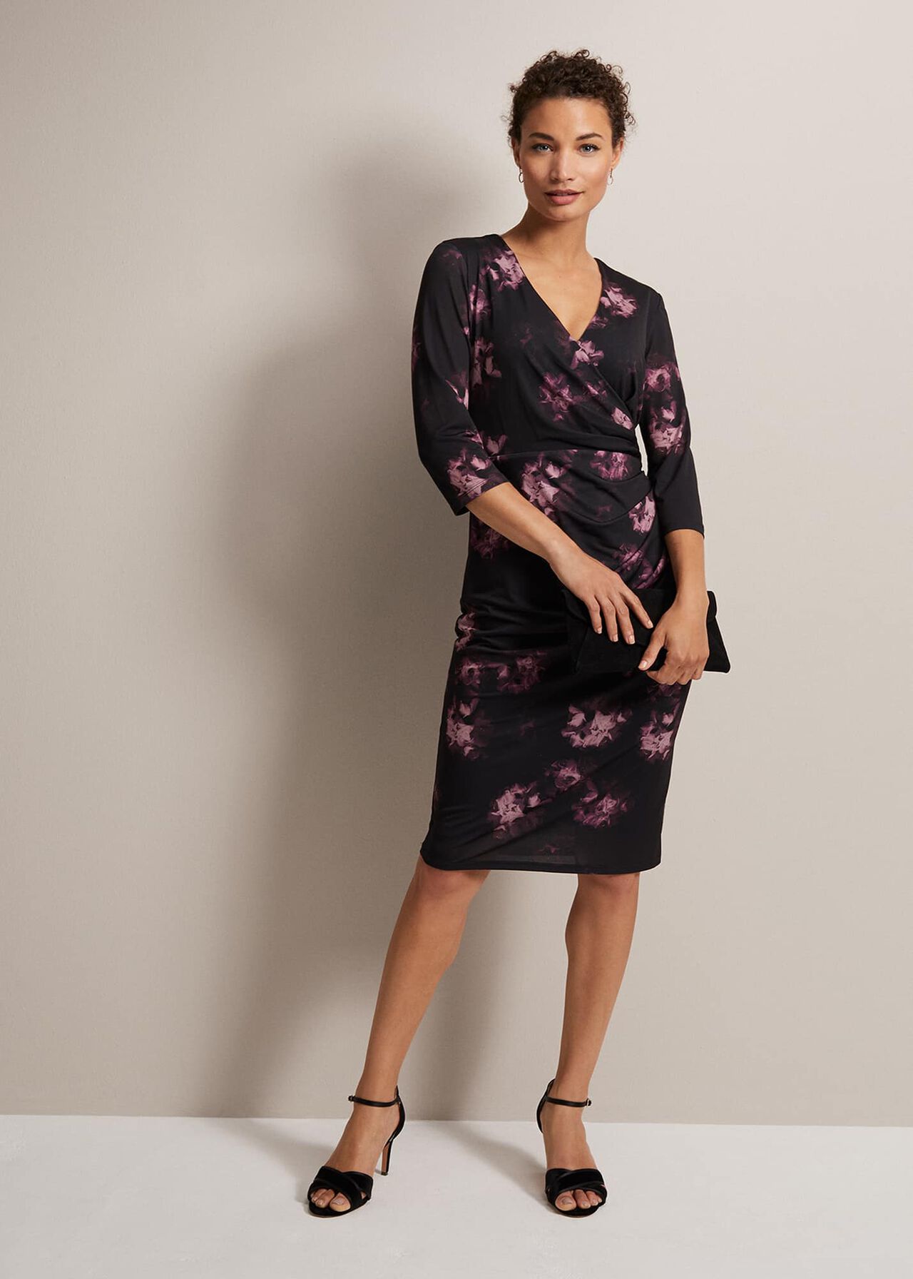 Nerina Abstract Floral Print Dress