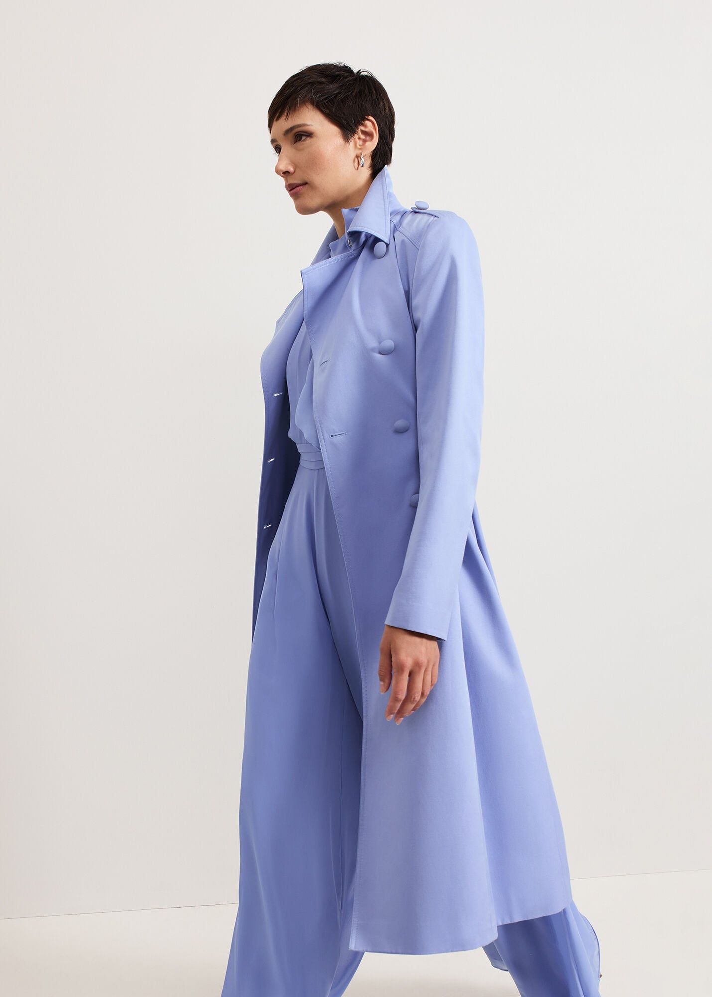 Cheryl Long Fitted Trench Coat | Phase Eight AU |
