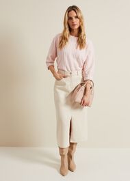 Tracy Check Textured Top
