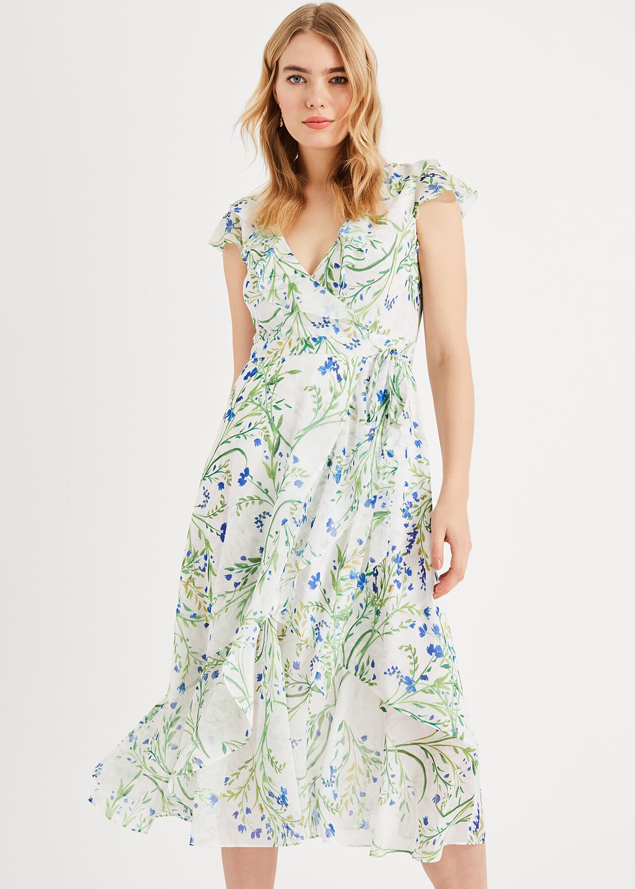 Flavia Floral Wrap Dress