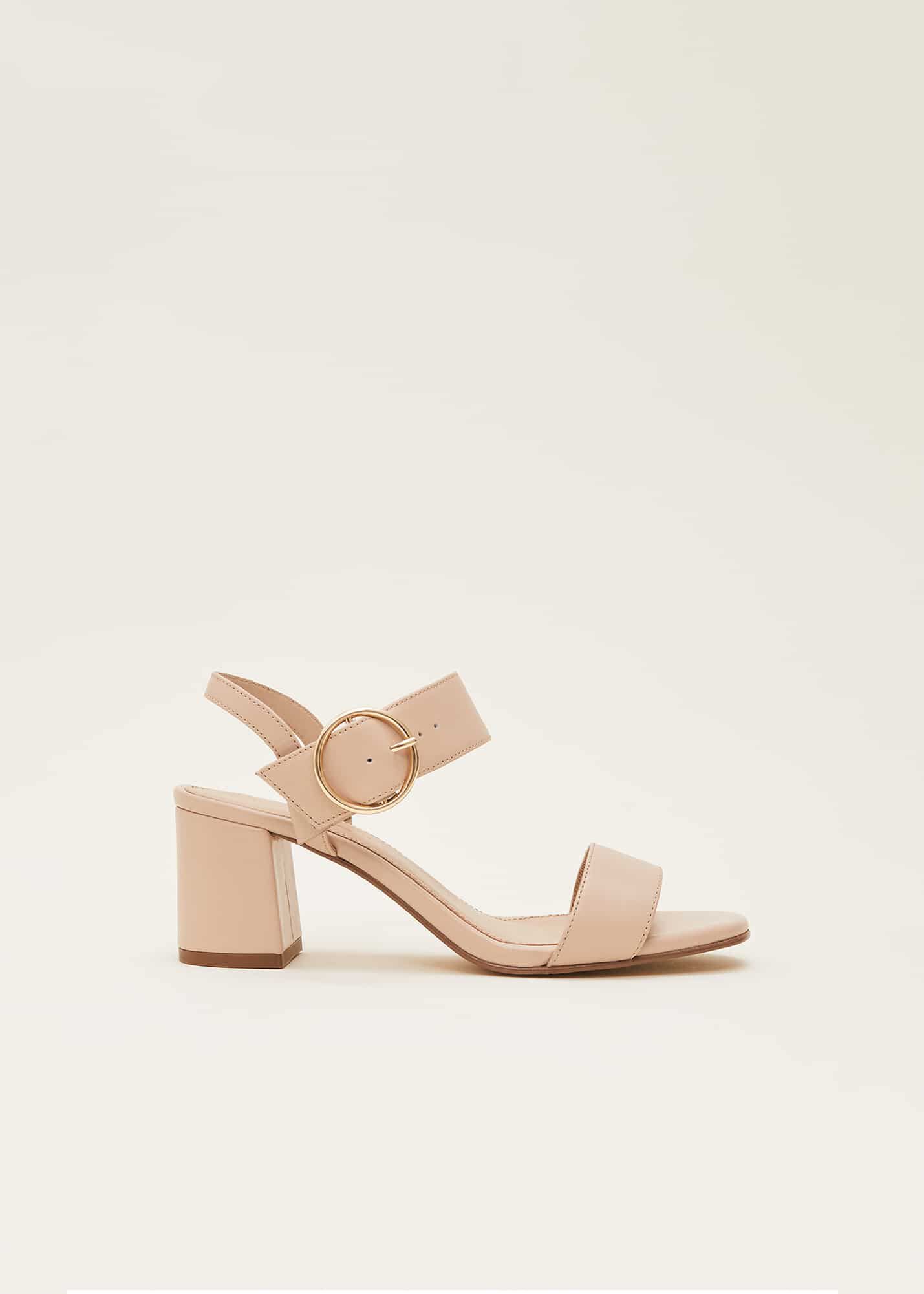 Casual brass buckle low heel sandals vintage back zipper sandals shop