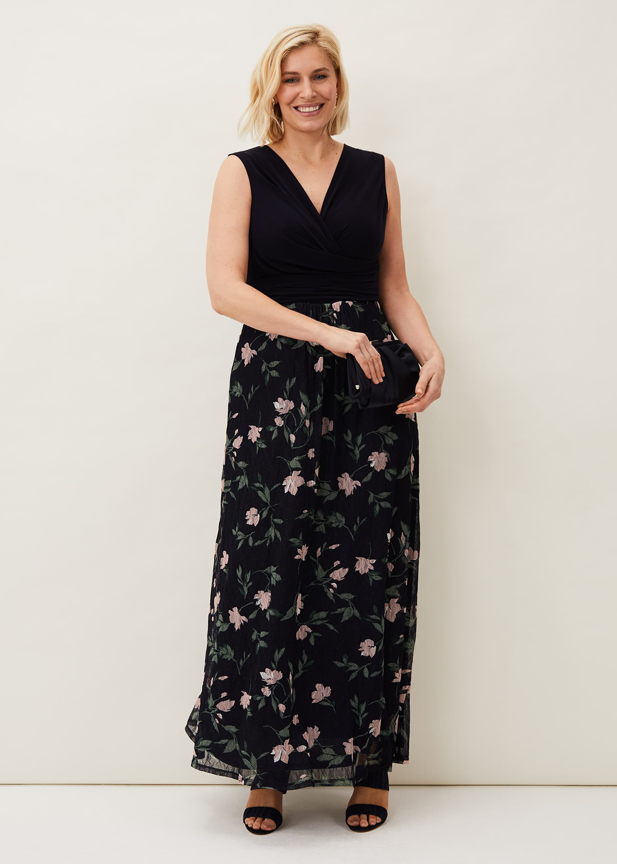 floral occasion maxi dress