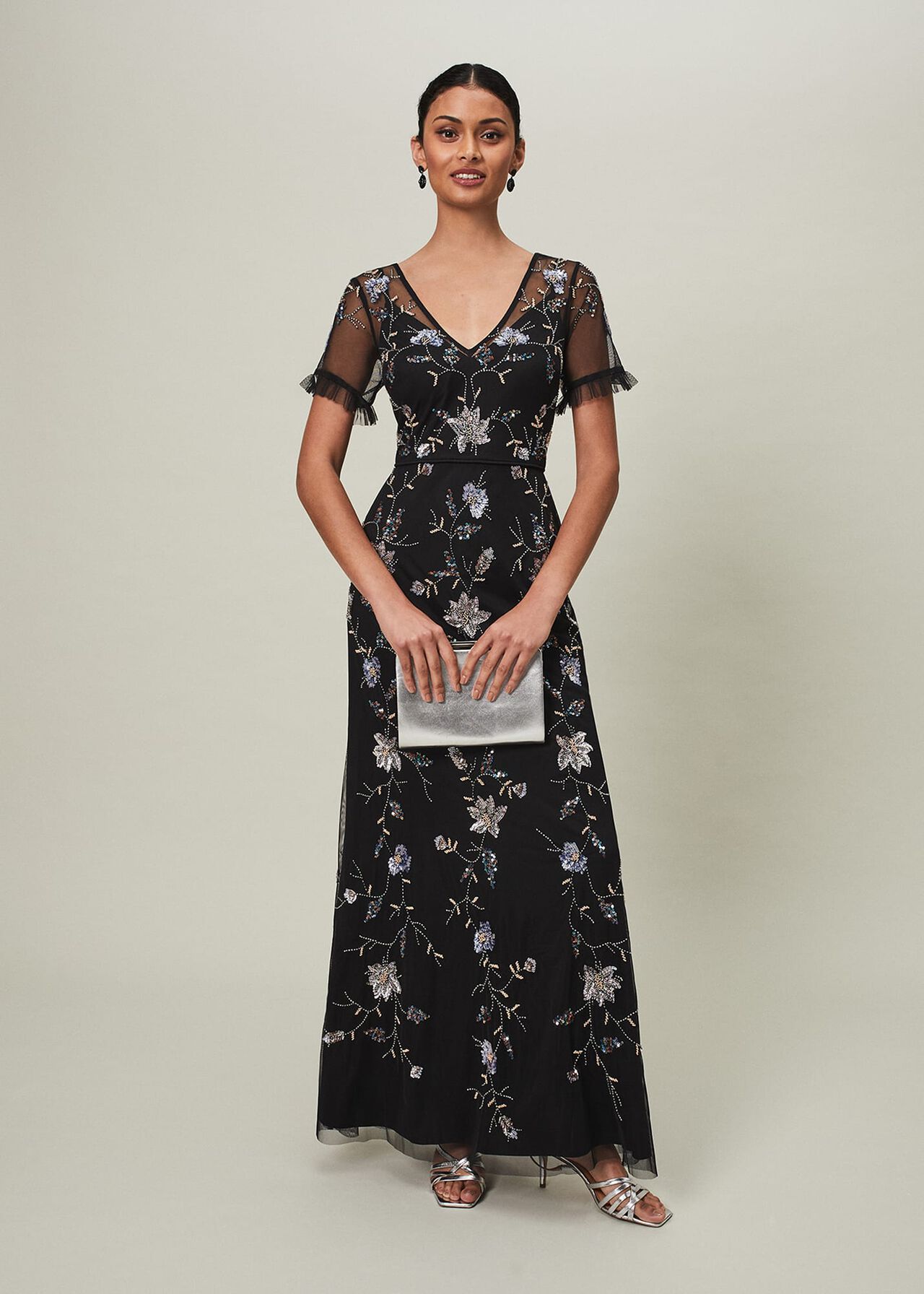 Sierra Sequin Floral Dress