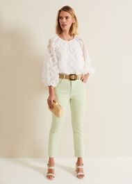 Lindsey Cropped Straight Leg Jeans