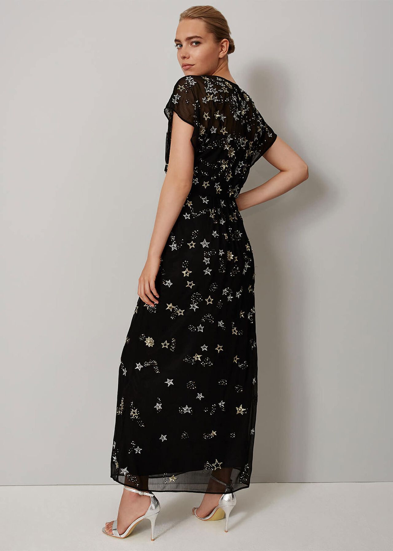 Carlotta Embroidered Star Maxi Dress