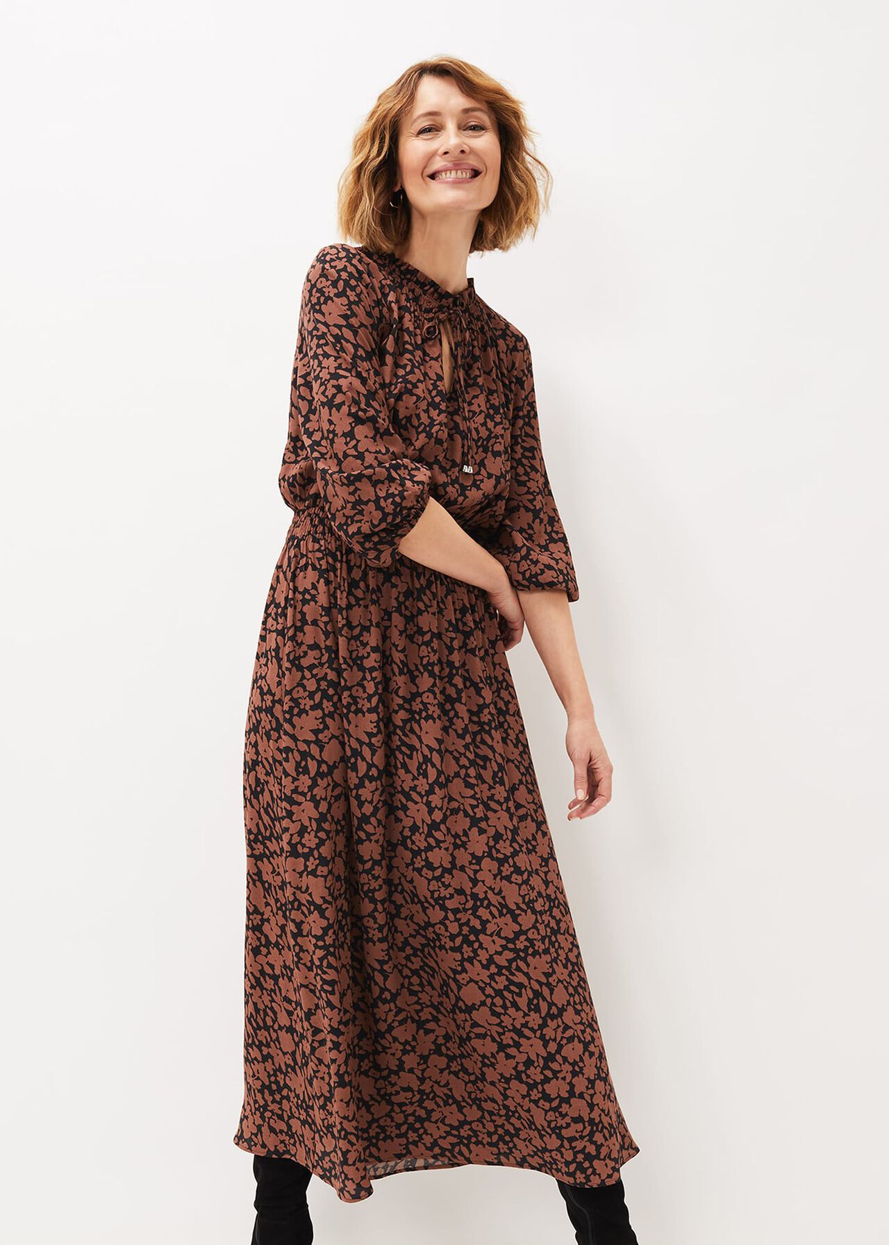 floral midaxi