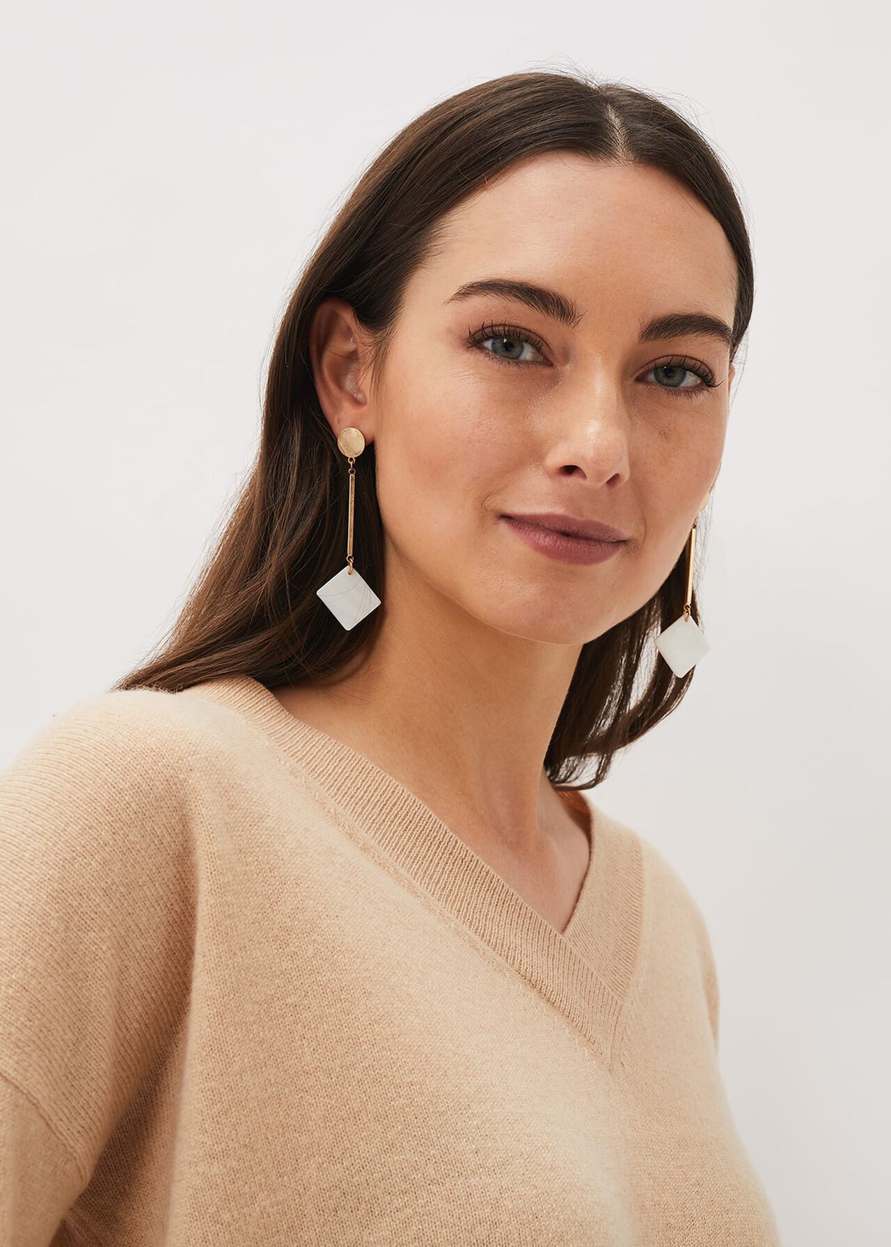 Madeline Square Resin Earrings