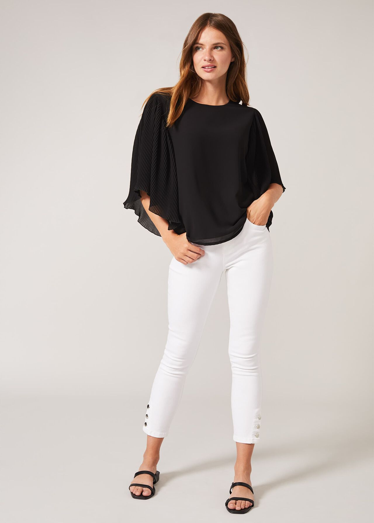 Paige Pleat Sleeve Blouse