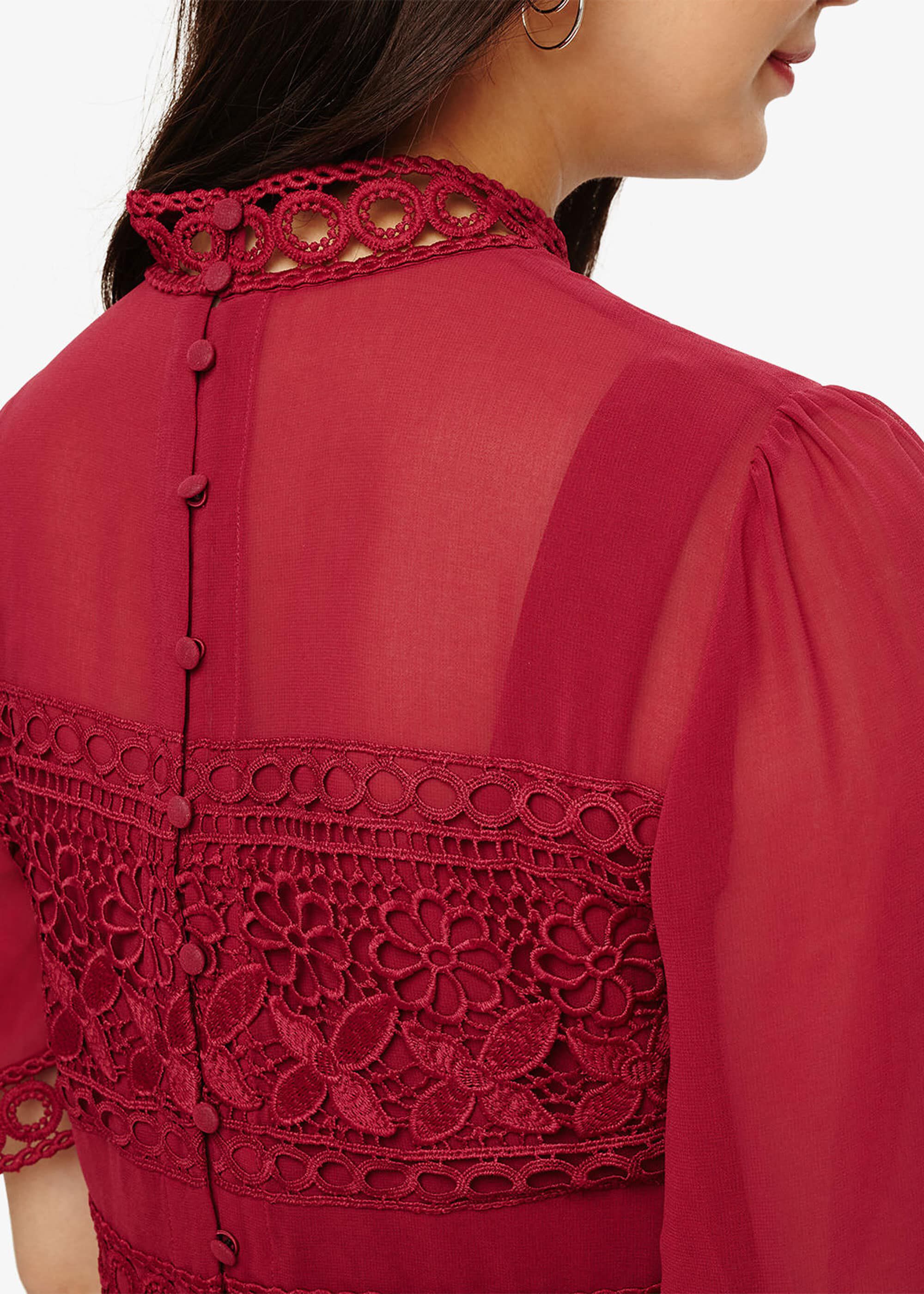 Phase eight bright lipstick ilia lace bodice jumpsuit 2025