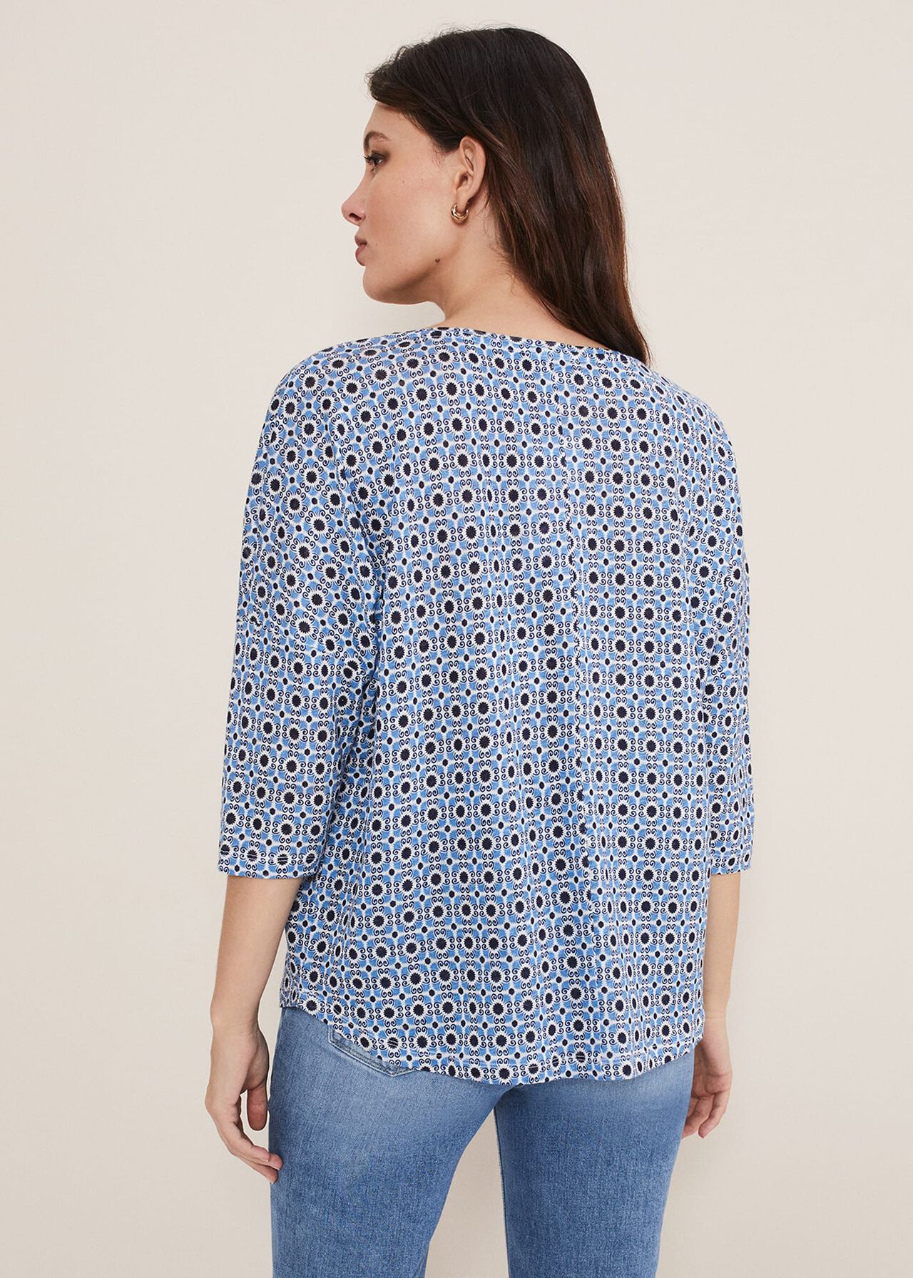 Hadleigh Linen Printed Top
