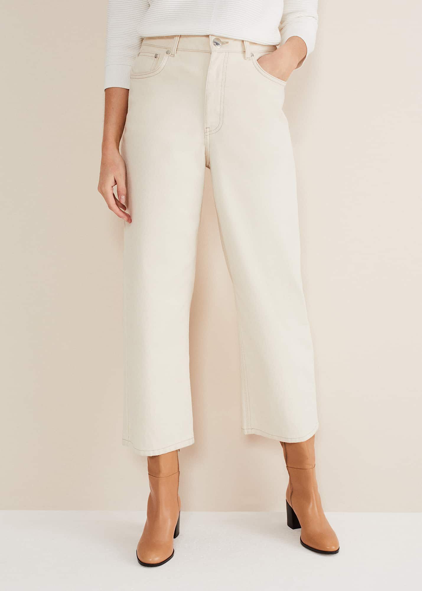 Nell Organic Denim Wide Leg Jean 