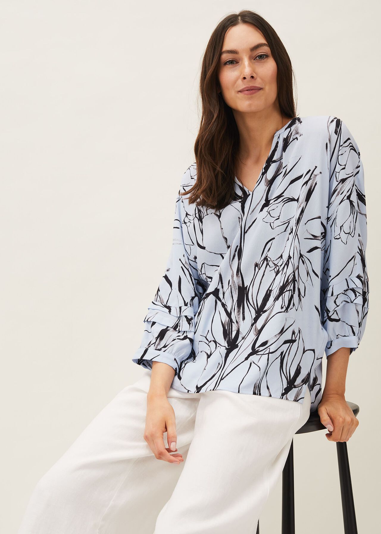 Kalila Tulip Print Blouse