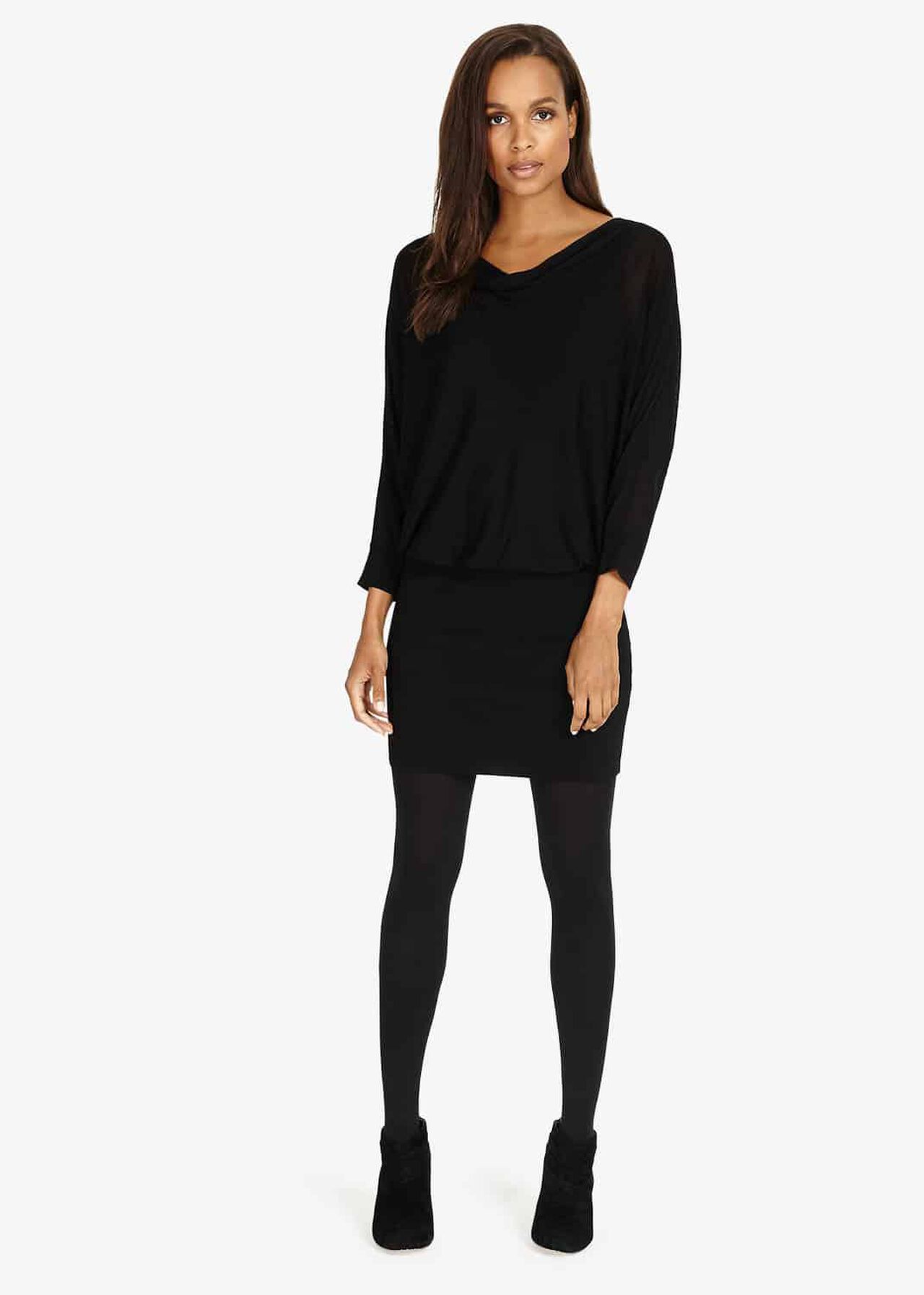 Becca Cowl Neck Sheer Dress Phase Eight