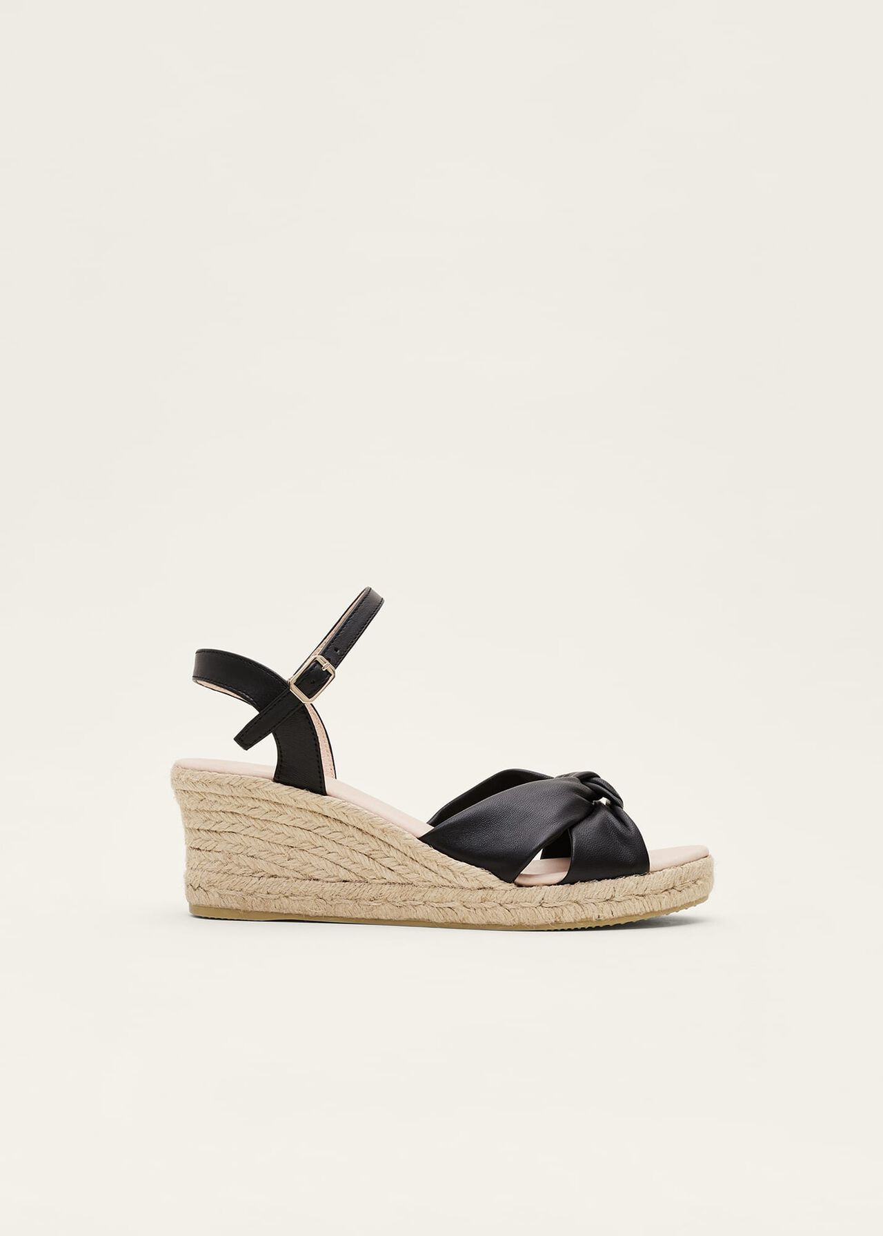 Leather Knot Espadrille