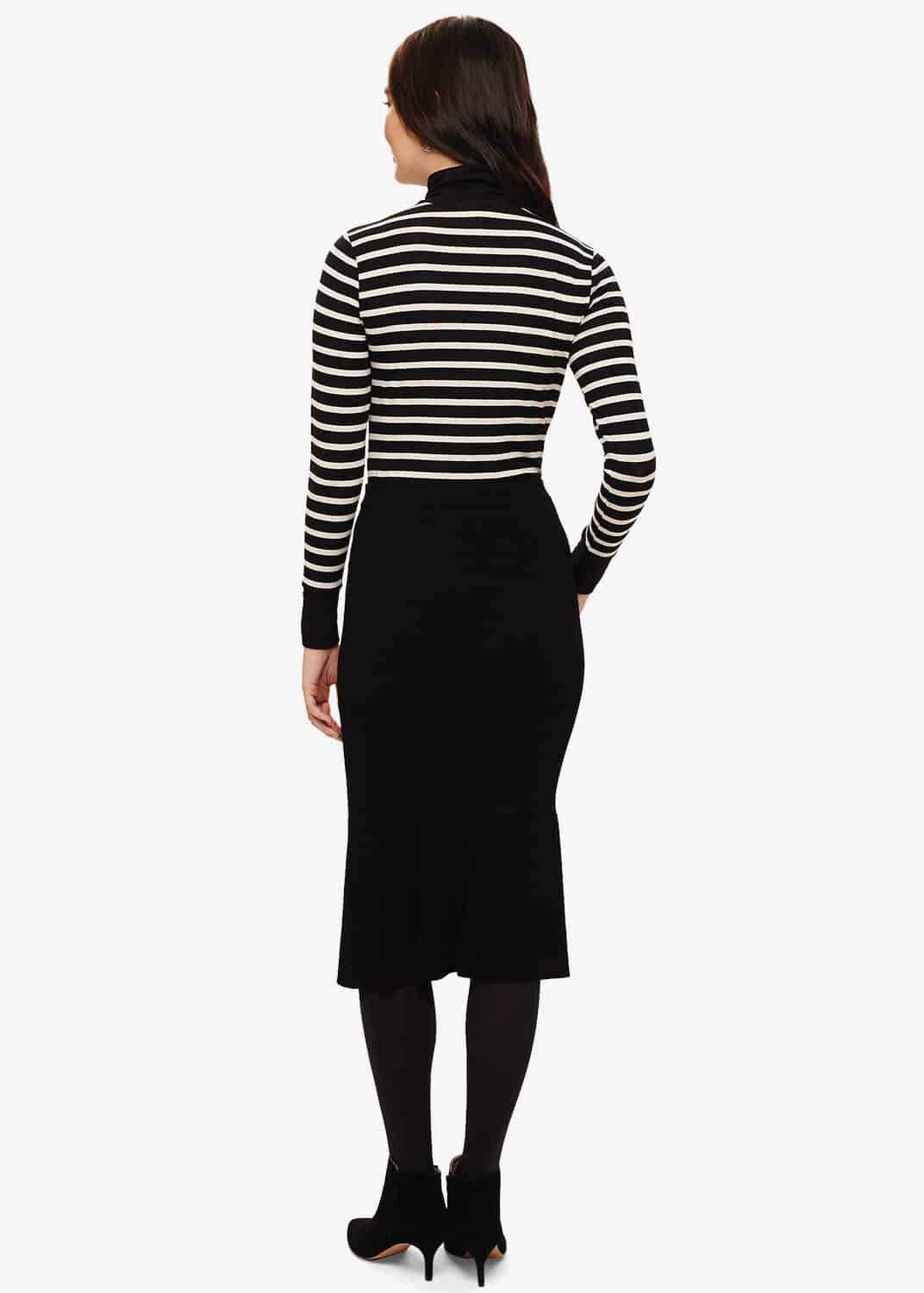 Black peplum hem skirt new arrivals