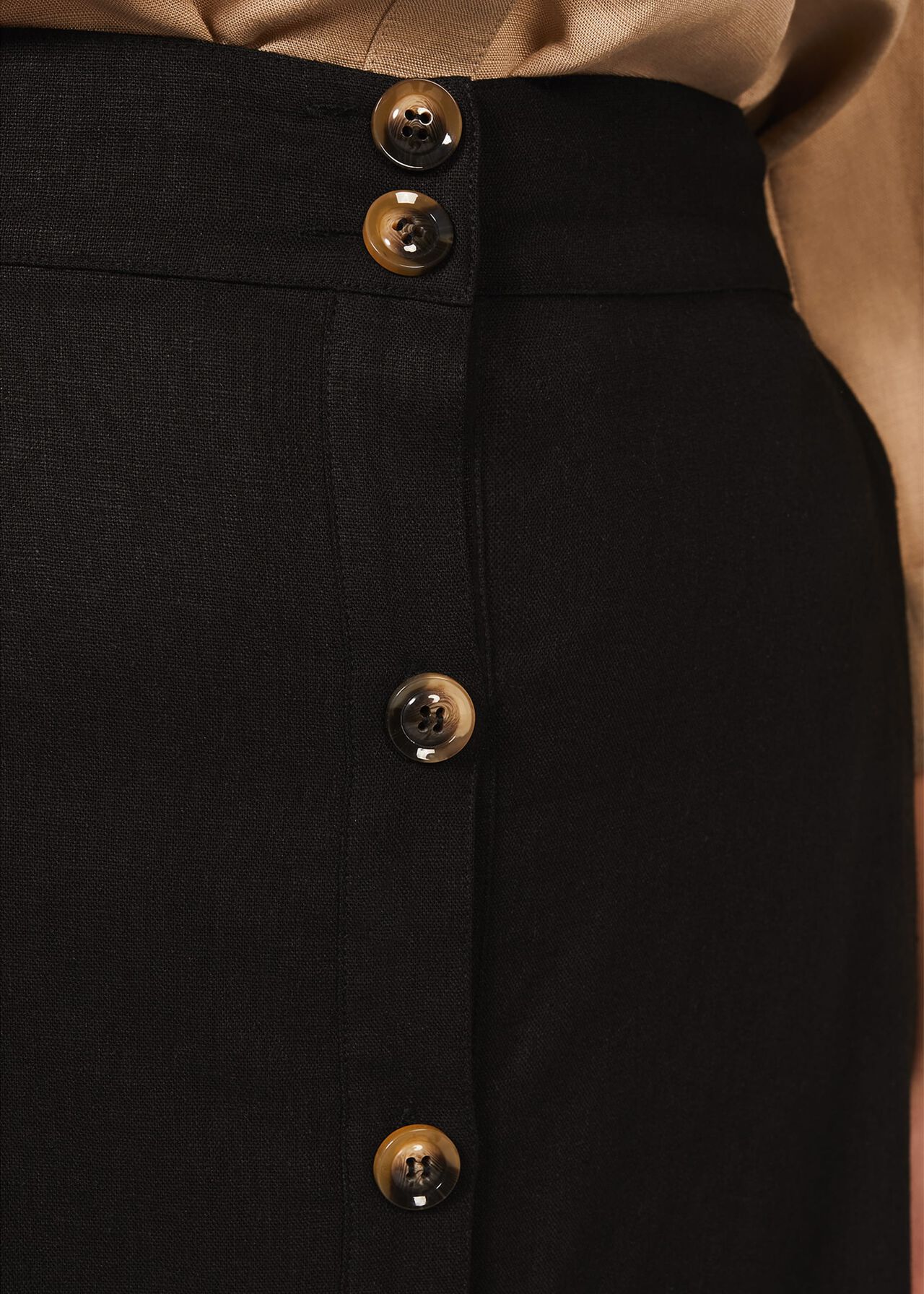 Kristy Button Down Midi Skirt