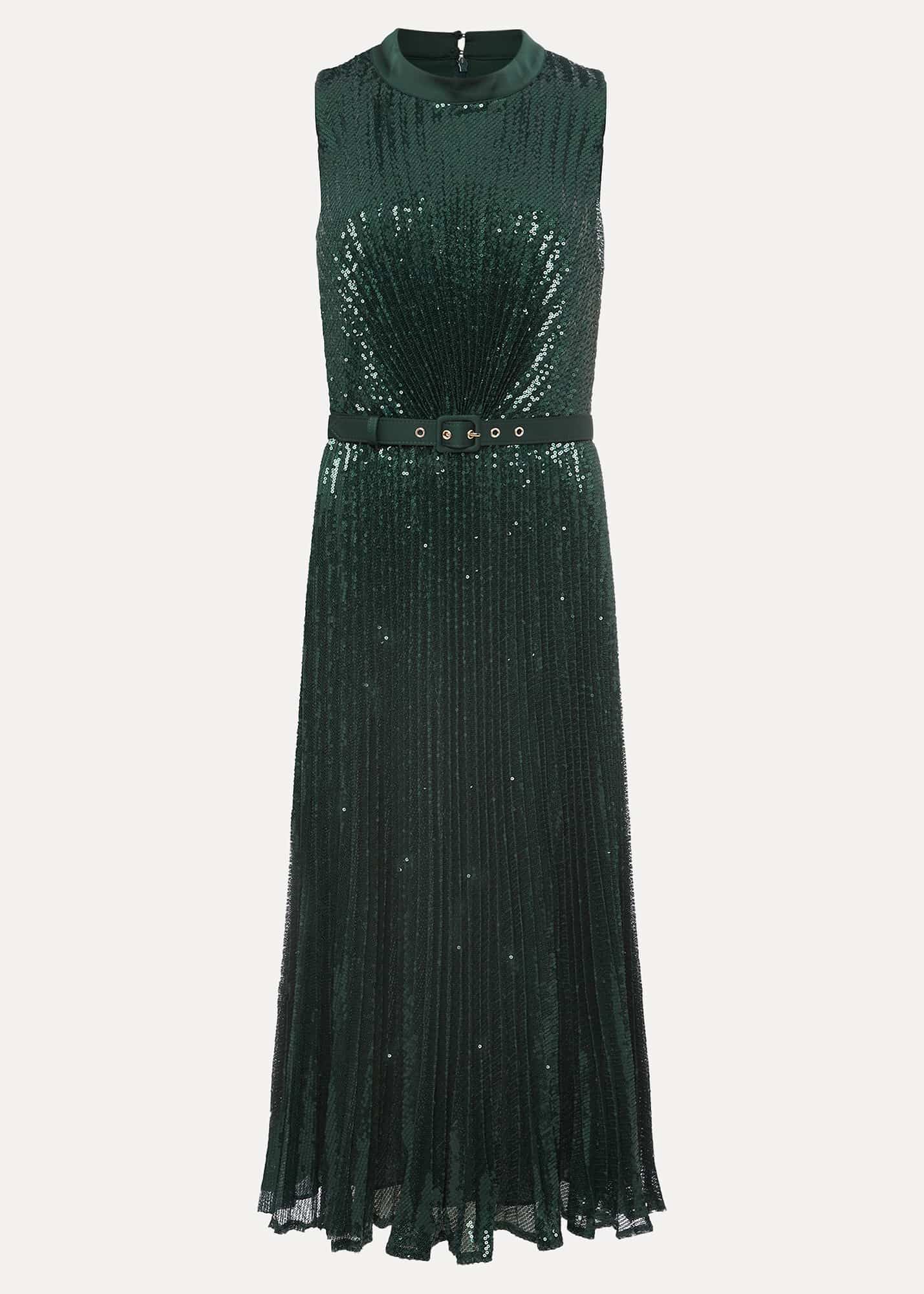 Simara Sequin Pleat Dress | Phase Eight ROW |