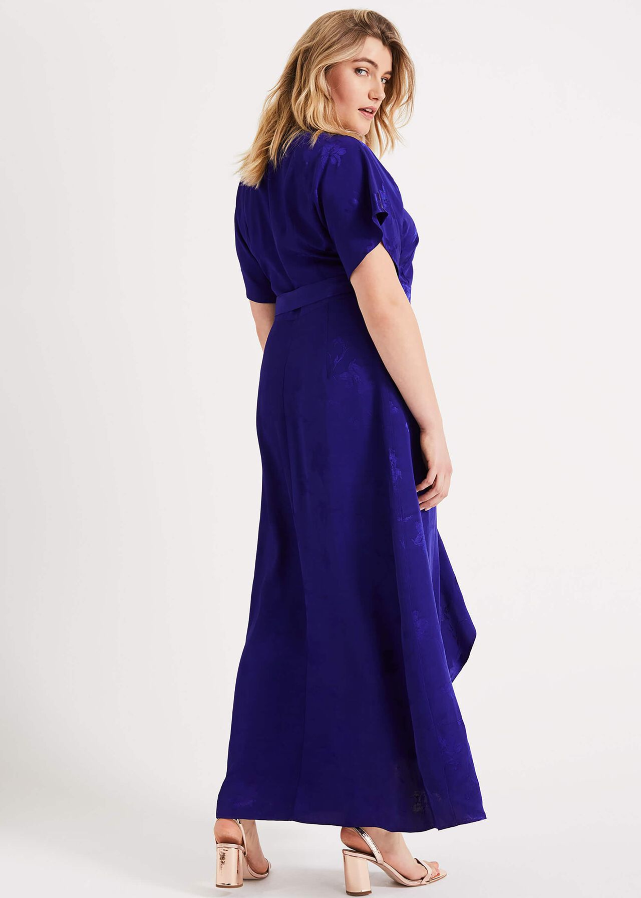 Phoebe Wrap Jacquard Dress