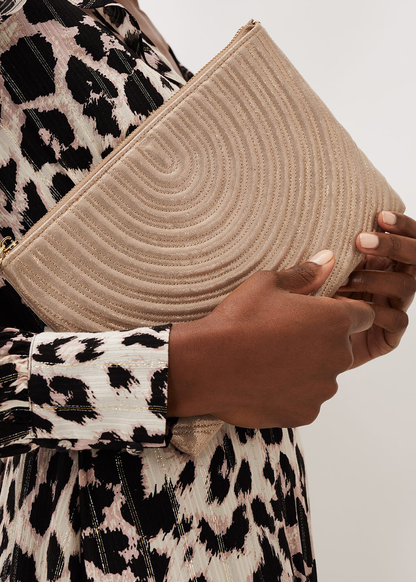 Rose Gold Clutch Bag