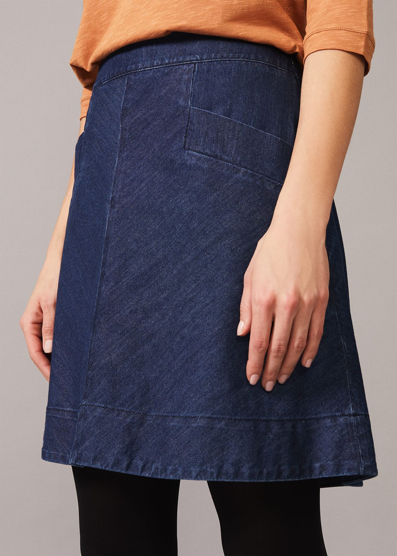 Inkiri A-Line Denim Skirt