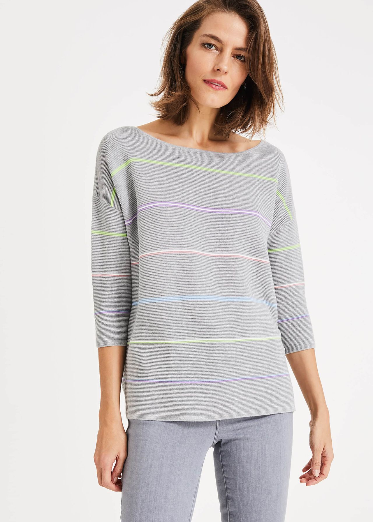 Piera Rainbow Stripe Knit