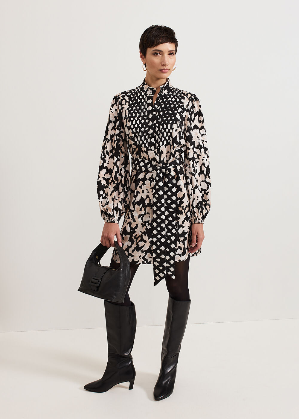 Dolly Jacquard Mini Tunic Dress