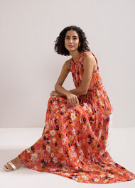 ${product-id}-Zelah Floral Dress-Orange-${view-type}