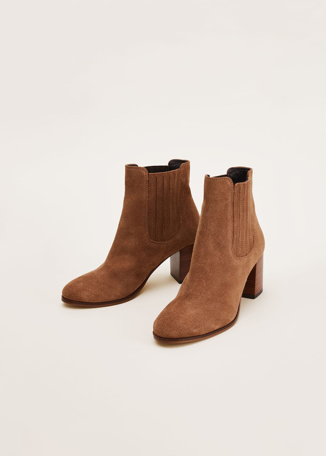 Camila Tan Suede Ankle Boots