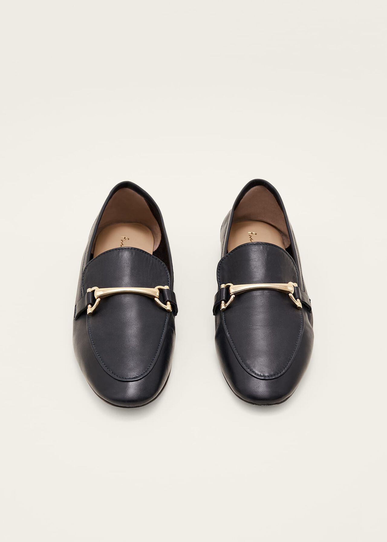 T-Bar Leather Loafers