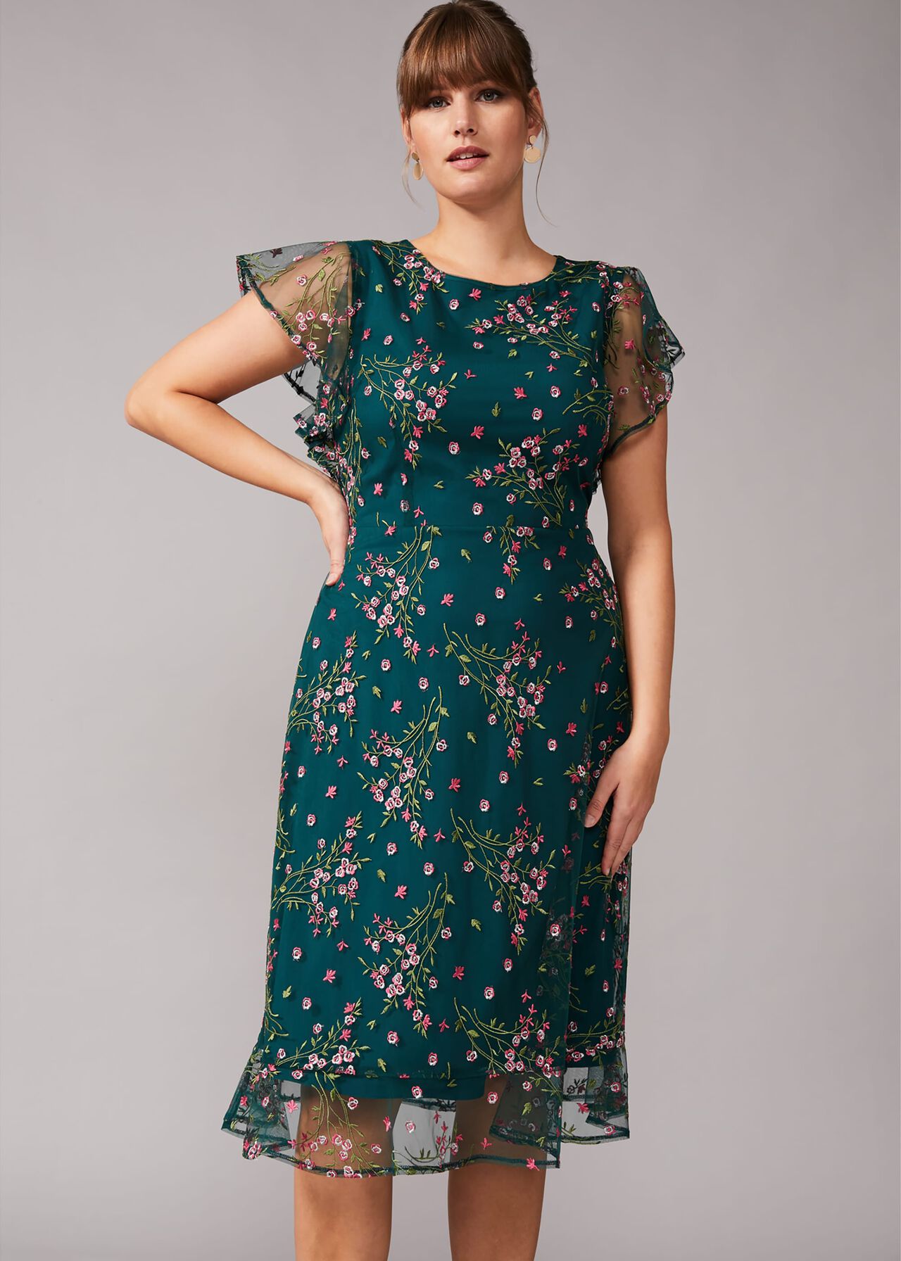 Aileen Floral Embroidered Dress