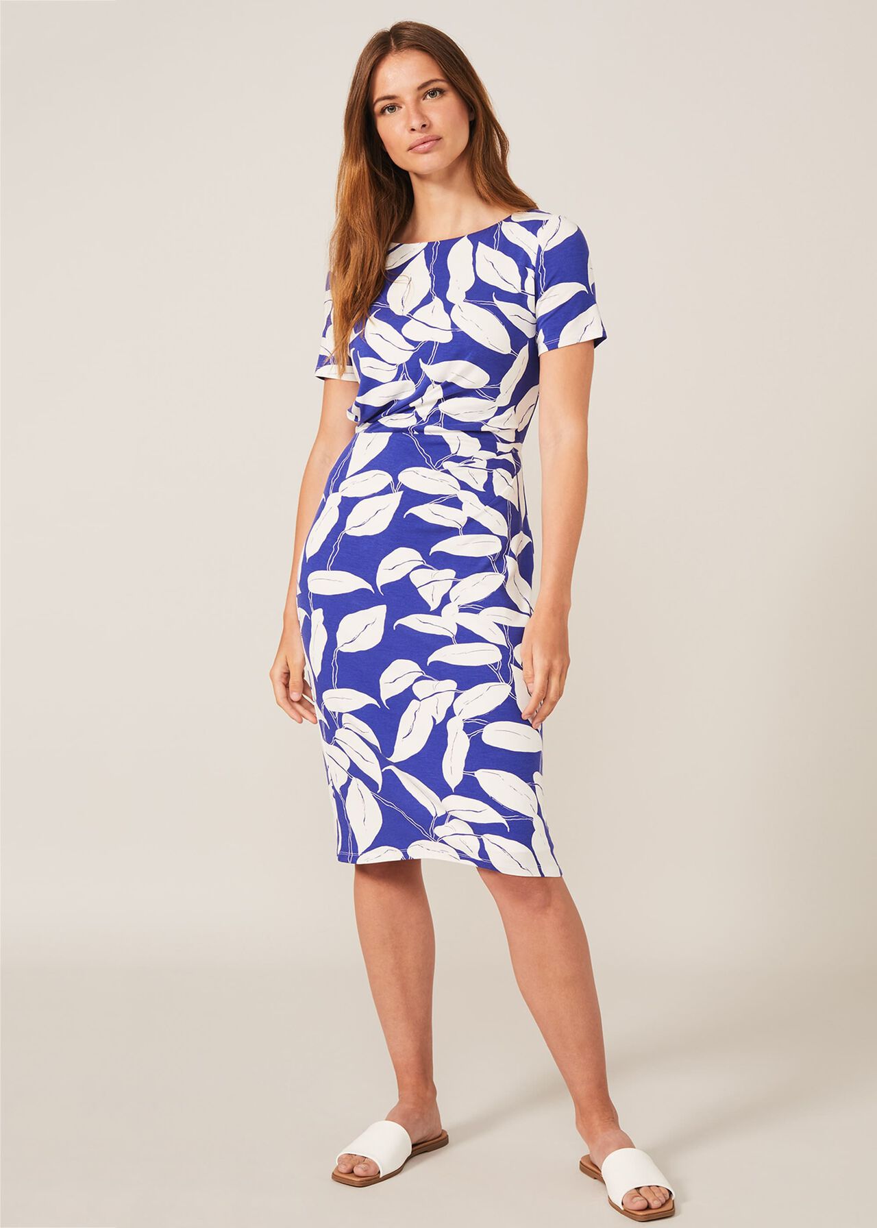 Camilla Leaf Print Dress