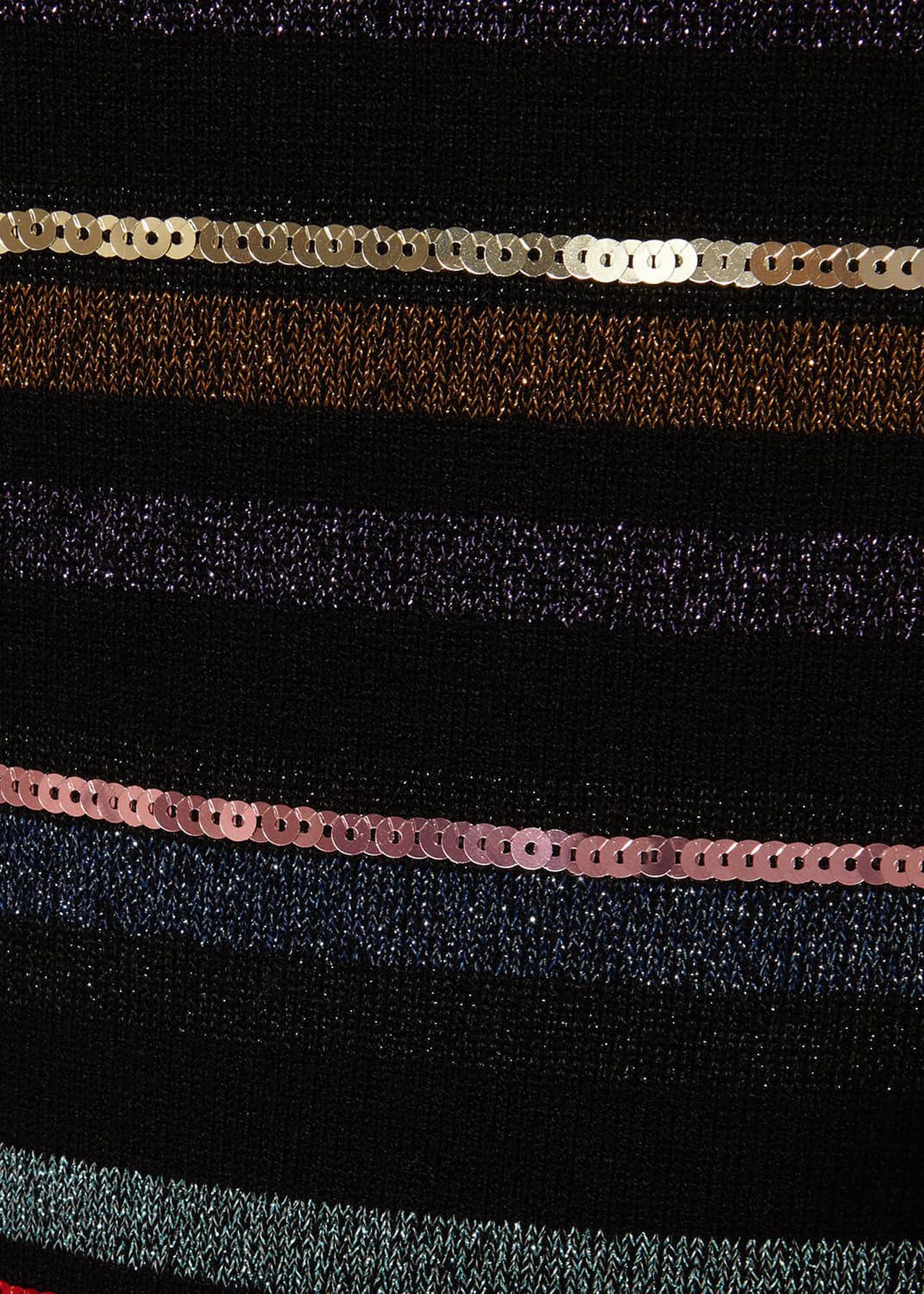 Jesse Sequin Stripe Knitted Dress