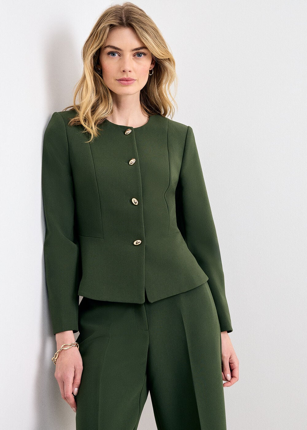 Leonie Tailored Button Jacket