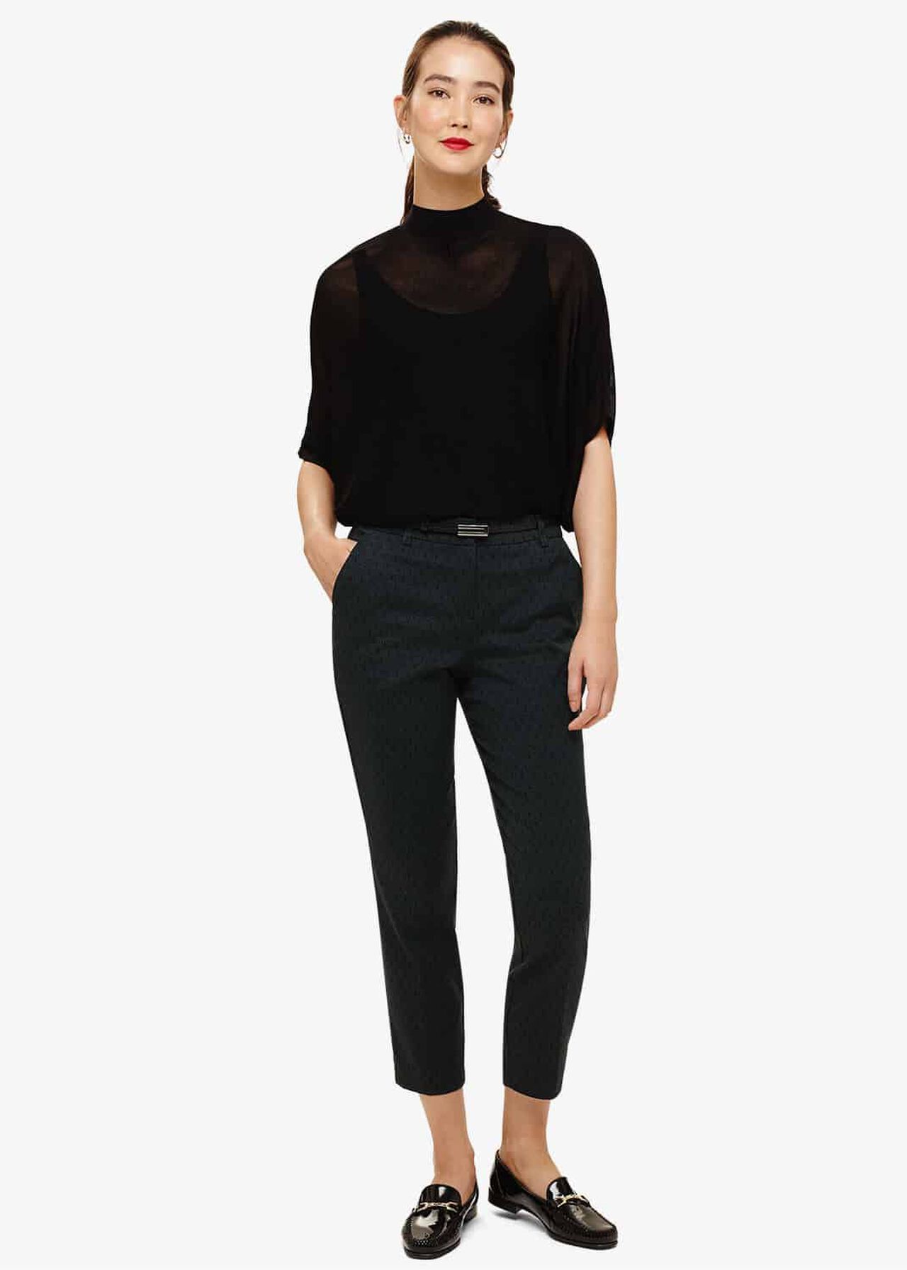 Larry Oval Jacquard Trousers