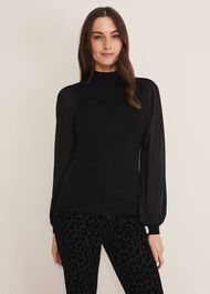 Eliza Chiffon Sleeve Knit