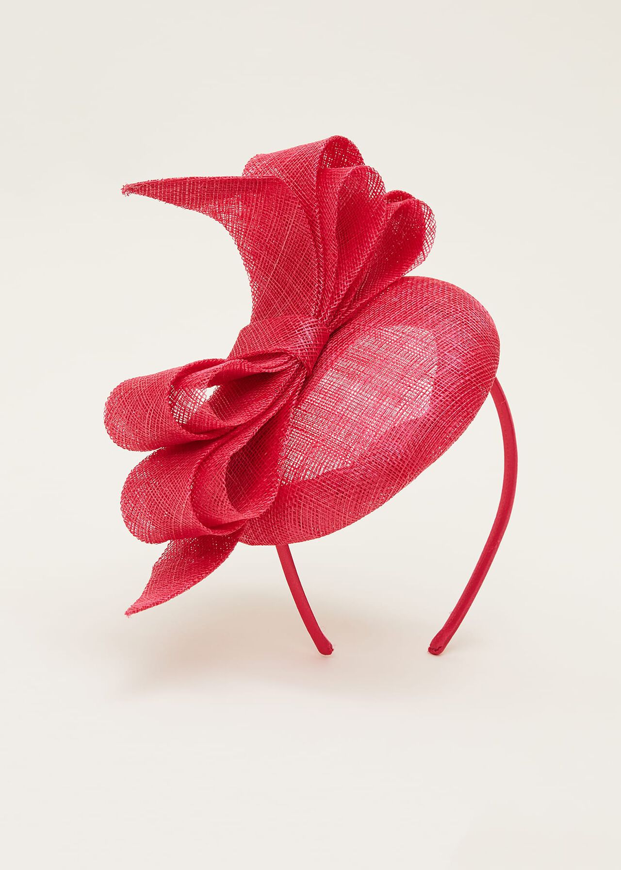 Red Bow Fascinator