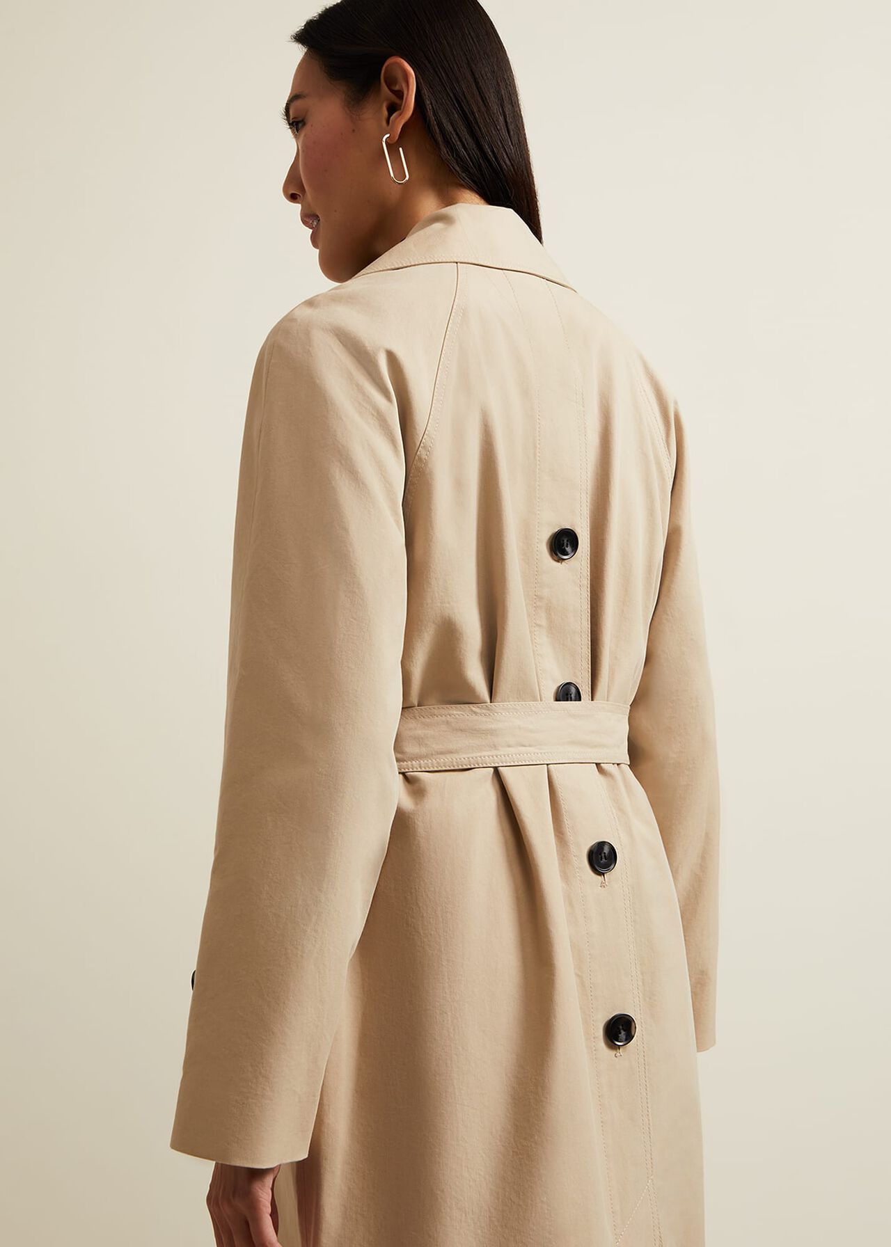 Sandy Button Detail Trench