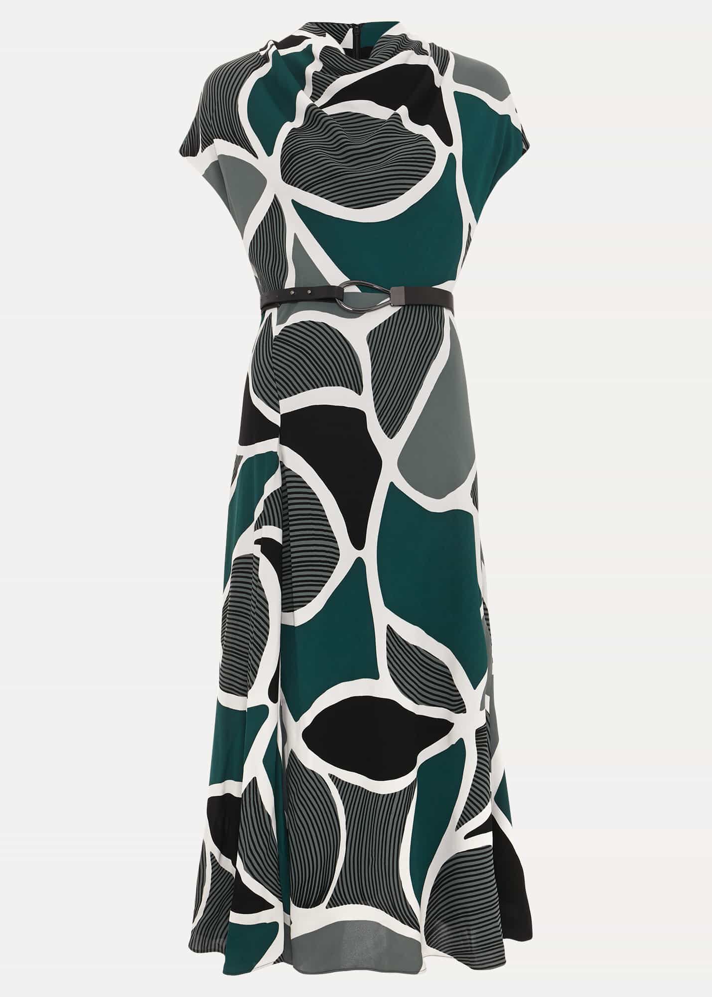 Petite Zaynab Swirl Cowl Neck Midi Dress | Phase Eight UK |