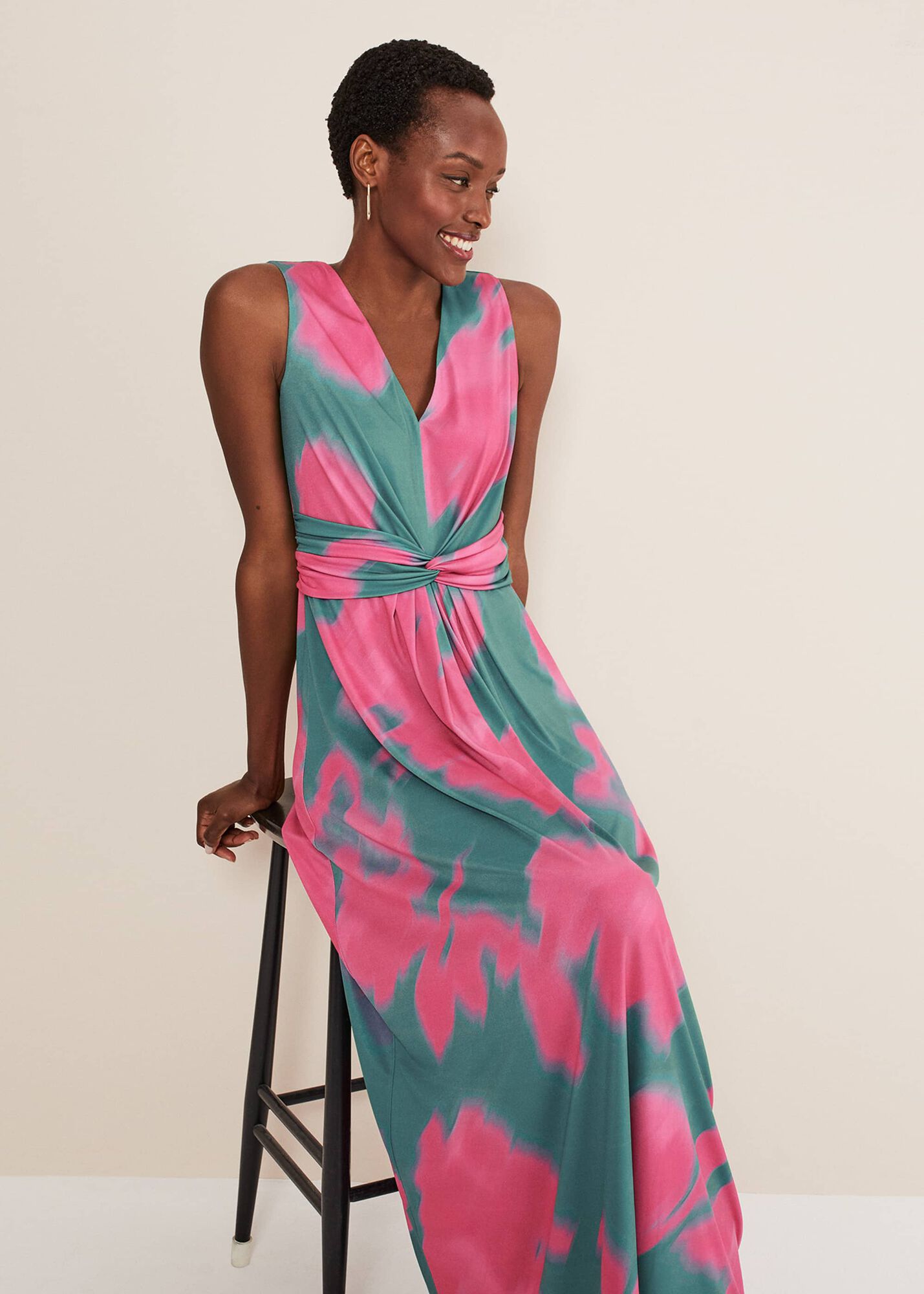 Madison Abstract Maxi Dress | Phase Eight UK
